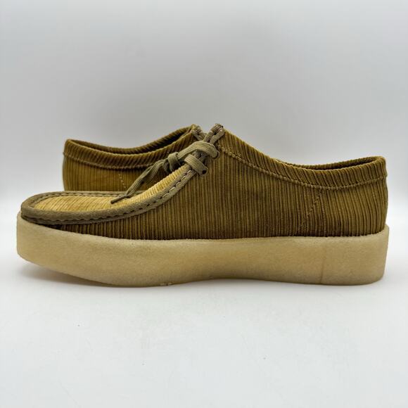 Clarks Mens Wallabee Cup Moccasin Loafers US 13 M Tan Corduroy Nubuck NIB - Picture 8 of 13